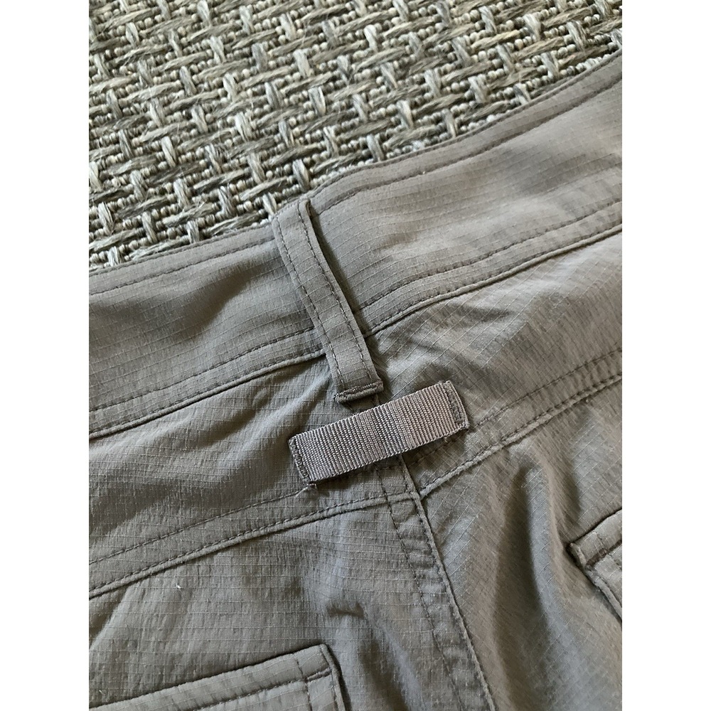 Prana Womens Nylon Stretch Hiking Pants Size 6 Gray Drawstring Outdoor Ripstop - Picture 12 of 15